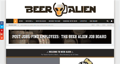 Desktop Screenshot of beeralien.com