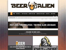 Tablet Screenshot of beeralien.com
